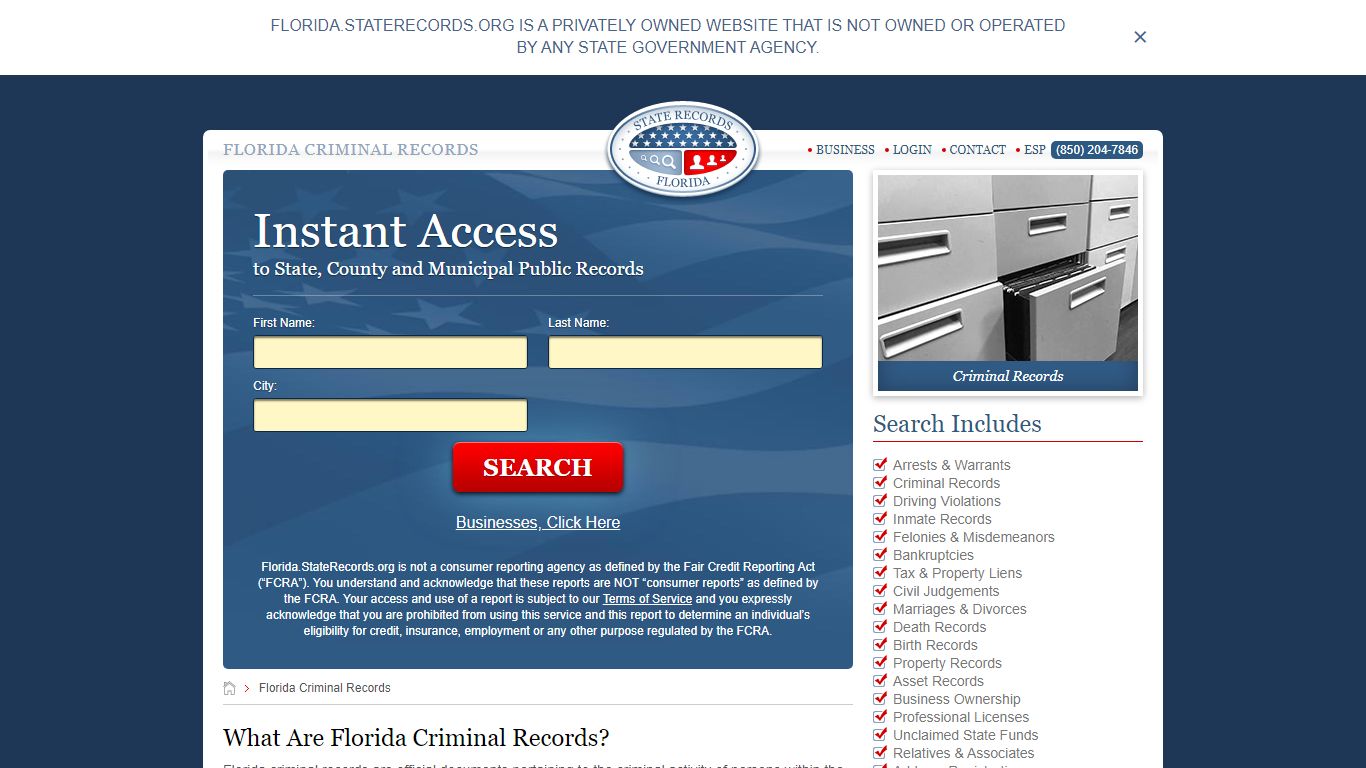 Florida Criminal Records | StateRecords.org