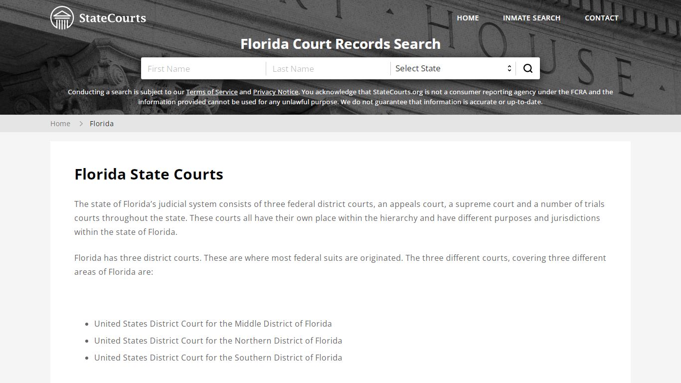 Florida Court Records - FL State Courts